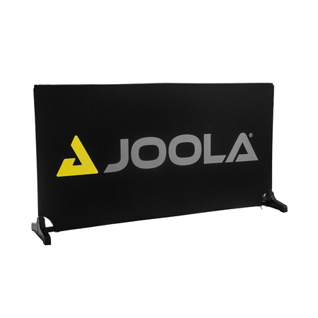 White Background Image: Angled view of the JOOLA Pro Barrier Flex, black.