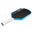 White background, product image of the JOOLA Hyperion Pro V pickleball paddle, white handle, blue edge guard.