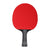 White background, JOOLA Infinity Z Carbon Table Tennis Racket with a red surface and a black, gray and red handle.