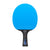 Blue ping pong paddle on a white background