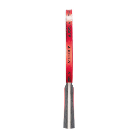 White background, JOOLA Carbon  X Table Tennis Racket in black, red and white.