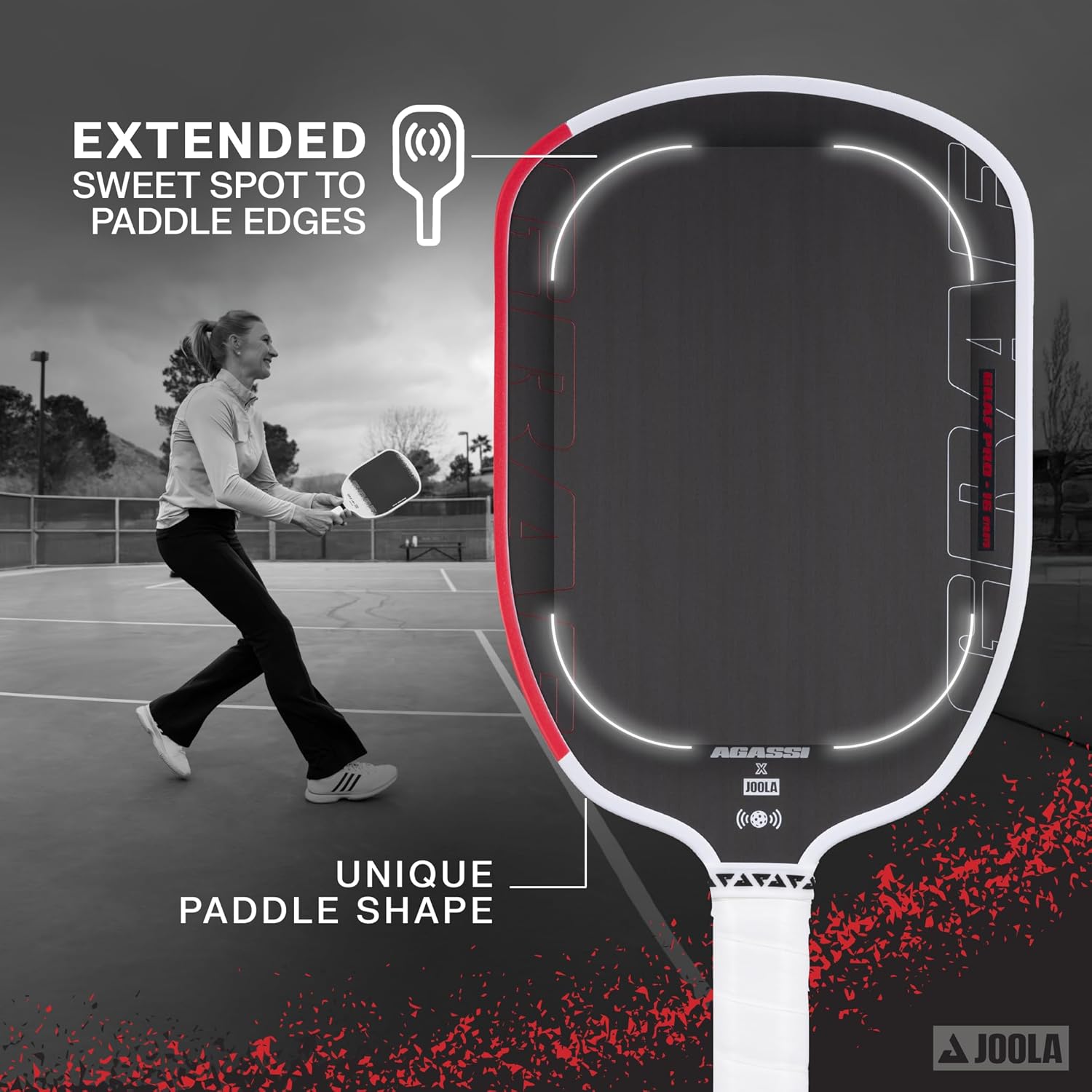 JOOLA Graf Pro 16mm Pickleball Paddle
