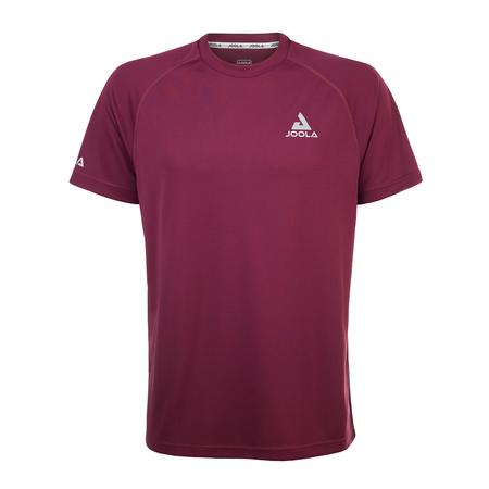 White Background Image: JOOLA Airform T-Shirt in Bordeaux, front #Bordeaux