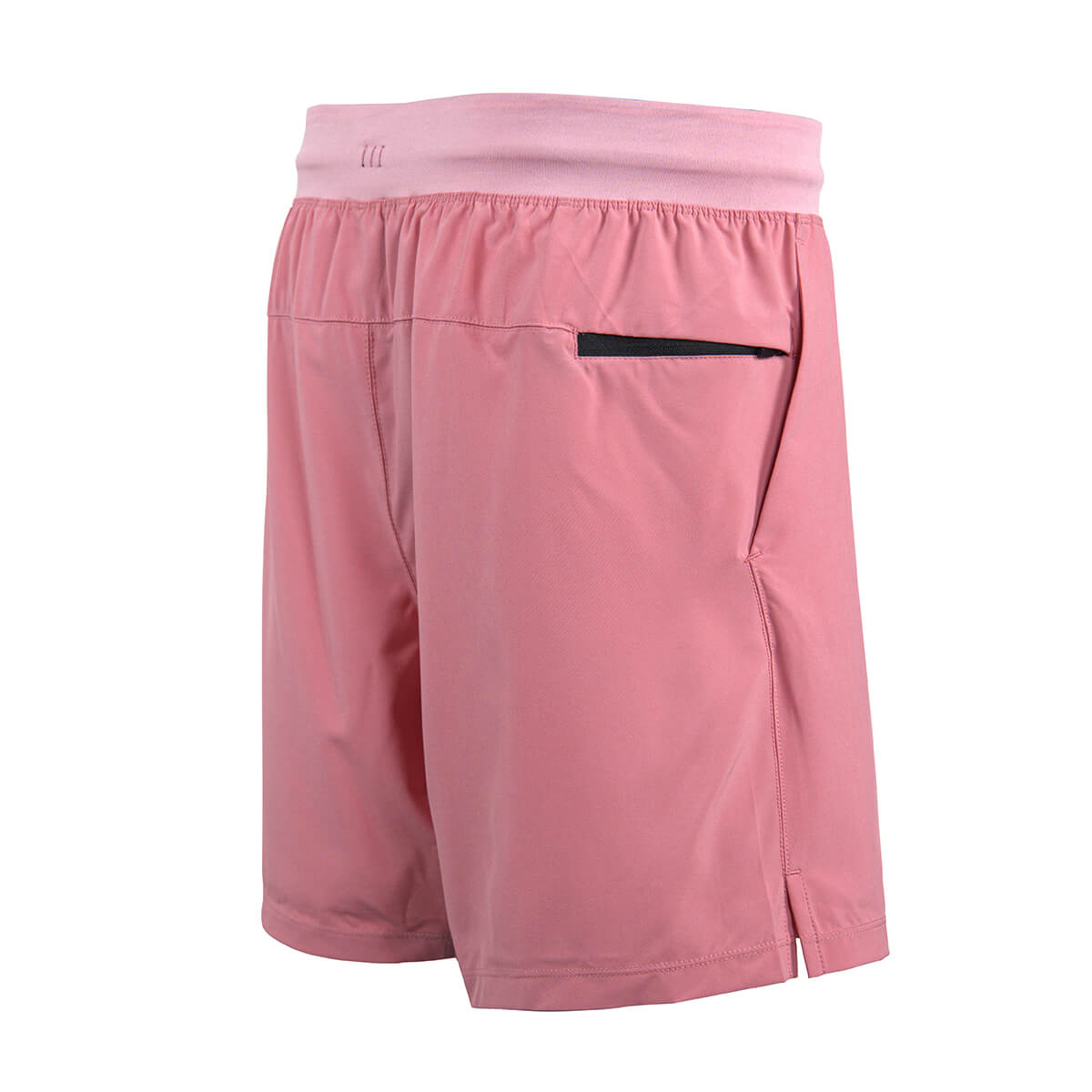 Product photo showing the back of the JOOLA Ben Johns Fluid Shorts in Pink from a side angle #Pink