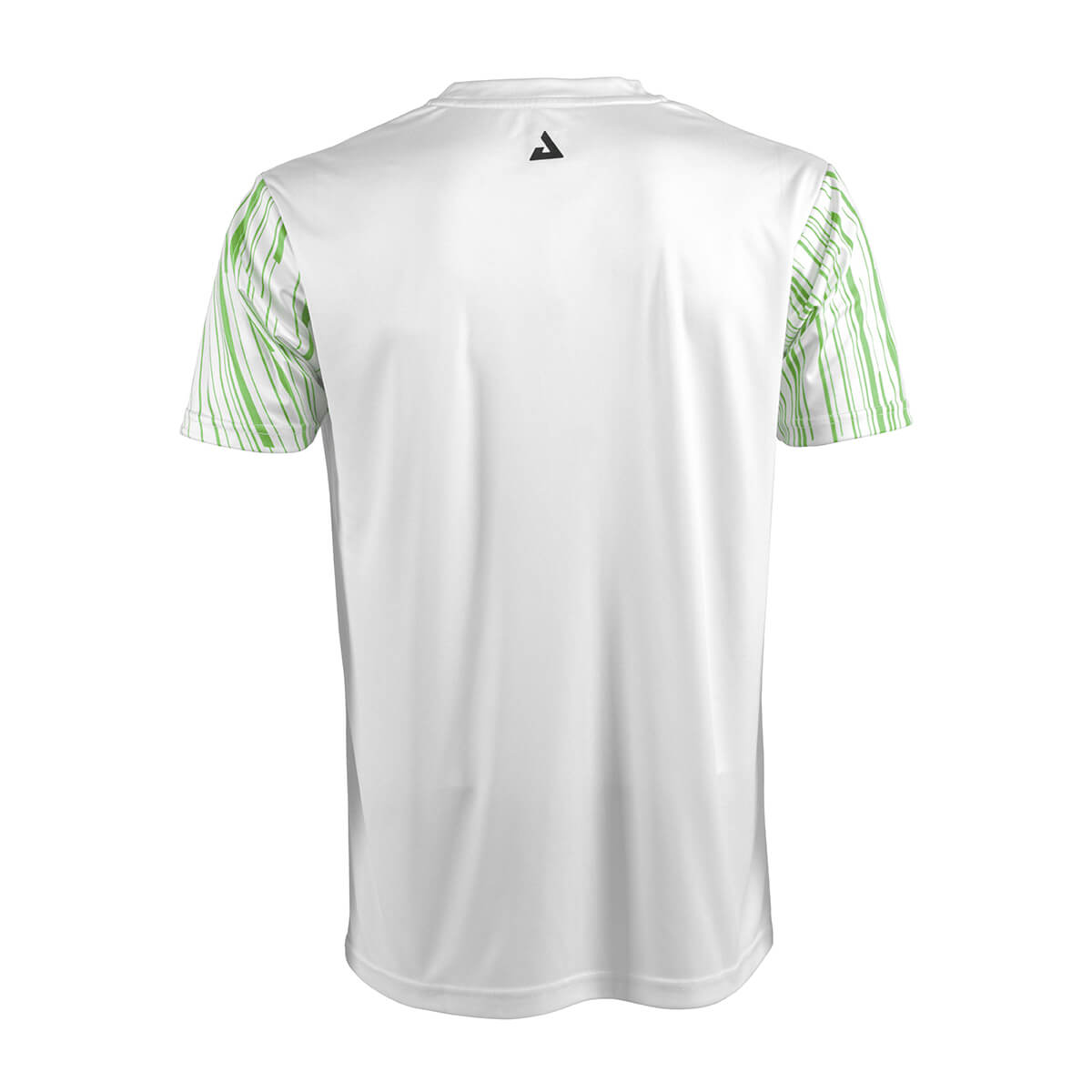 White Background Image: Backside of the Ben Johns Trigon Tee, Green and white. #Green