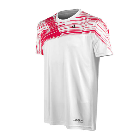 White Background Image: Ben Johns Trigon Tee Shirt white and pink. #Pink