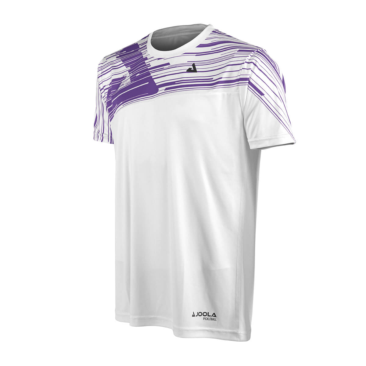 White Background Image: Ben Johns Trigon Tee Shirt white and purple. #Purple