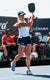 Image of Agassi signature pro Brooke Buckner mid-swing with her Agassi x JOOLA Agassi Pro Pickleball Paddle.