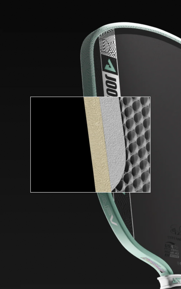 Close up of the Hyperfoam edge wall on the JOOLA Graf Pro V.
