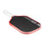 White background, product image of the JOOLA Perseus Pro V pickleball paddle with red edge guard and a white handle.