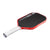 White background, product image of the JOOLA Perseus Pro V pickleball paddle with red edge guard and a white handle.