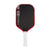 White background, product image of the JOOLA Perseus Pro V pickleball paddle with red edge guard and a white handle.