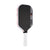 White background image, product image of the JOOLA Ben Johns Perseus Pro IV Pickleball paddle. White handle, black surface, white edge guard. 14mm.