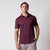 Image showing a male model wearing a JOOLA men's club polo, Bordeaux.