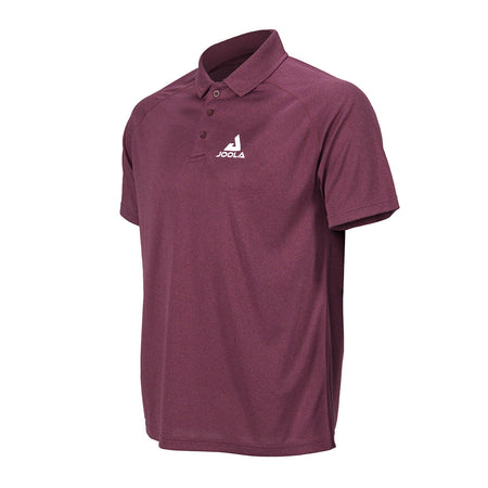 Product photo showing the front of the JOOLA Propel Polo in Burgundy at an angle #Burgundy