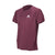 Product photo showing the front of the JOOLA Propel Short-Sleeved Henley in Burgundy at an angle #Burgundy