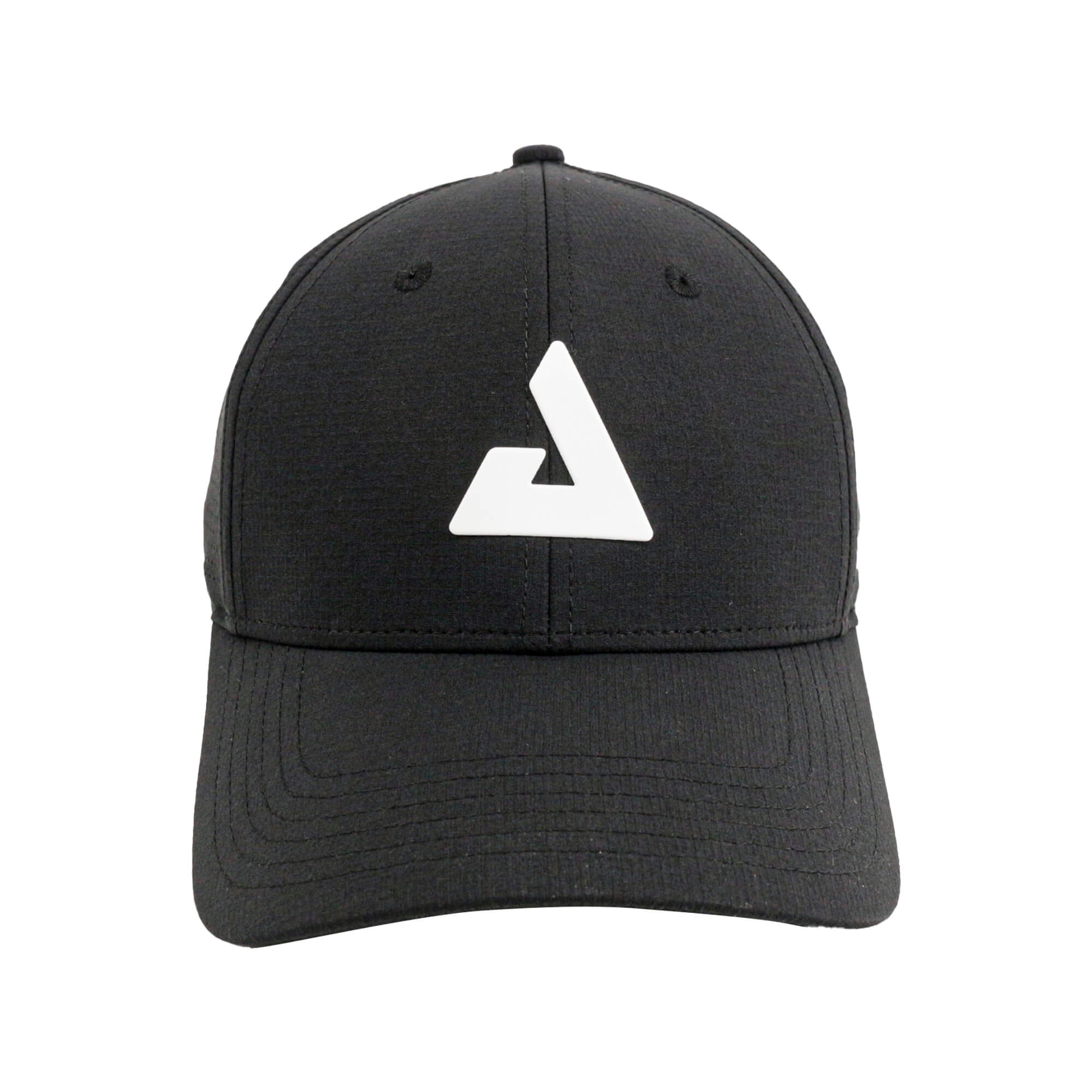 White Background Image: Black JOOLA Scorpeus Hat with white JOOLA Trinity logo on the front #Black