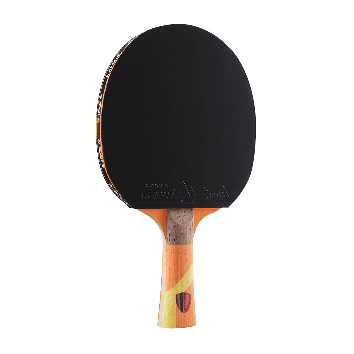 White Background Image: JOOLA Omega Strata Table Tennis Racket. #Orange