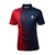 White Background Image: Navy and Red JOOLA Sygma Polo. #Navy/Red