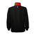 White Background Image: Back side of the Black and Red JOOLA Synergy Jacket. #Black/Red