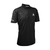 White Background Image: Angled view of the Black and grey JOOLA Synergy polo. #Black/Grey