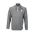 Product photo showing the front of the JOOLA Victory Quarter Zip Jacket in Grey #Grey