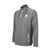 Product photo showing the front of the JOOLA Victory Quarter Zip Jacket in Grey at an angle #Grey