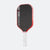 White background, product image of the JOOLA Perseus Pro V pickleball paddle with red edge guard and a white handle.