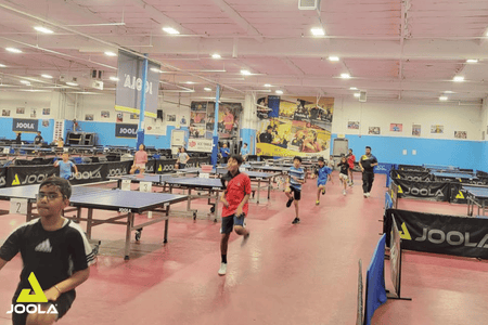 Subham Kundu leads phyiscal training in table tennis practice