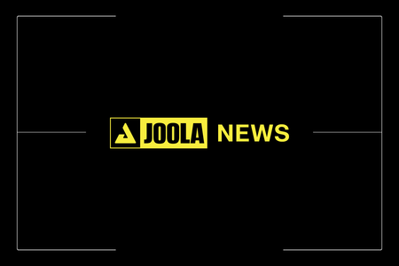 JOOLA News Logo. Purple background, white lettering and the JOOLA Trinity logo in yellow.