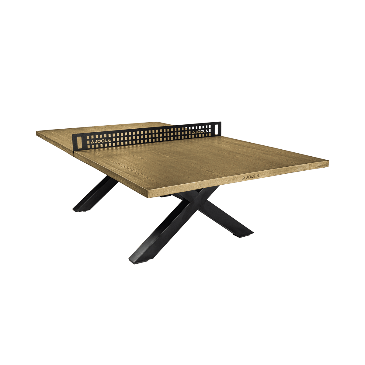 White background Image: Angled view, product image of the JOOLA Berkshire Table Tennis table.