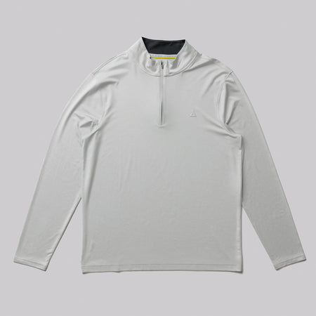 Product image of the JOOLA Men's Quarter Zip Pickleball Pullover. The color of the pullover is JOOLA's gravity gray.