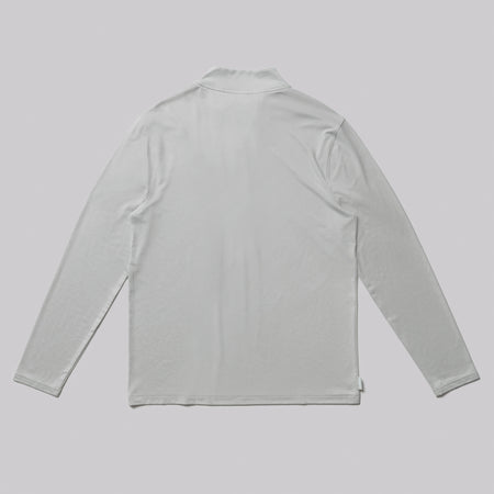 Product image of the backside of a JOOLA Men's Quarter Zip Pickleball Pullover. The color of the pullover is JOOLA's gravity gray.