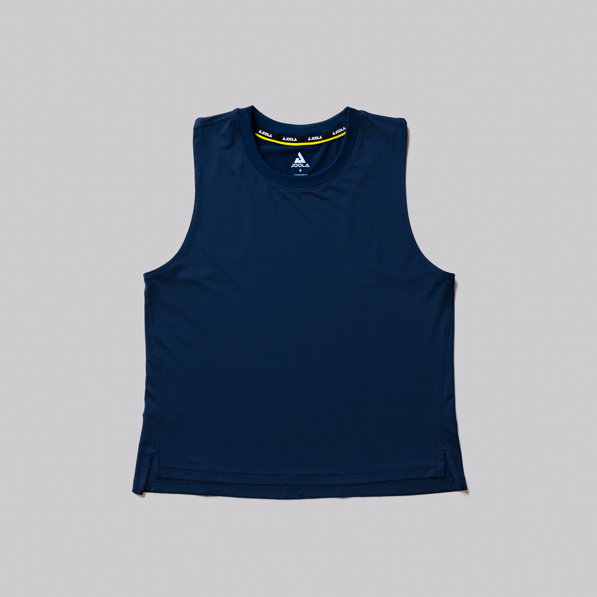 Product image of a navy colored JOOLA women's court tank top.