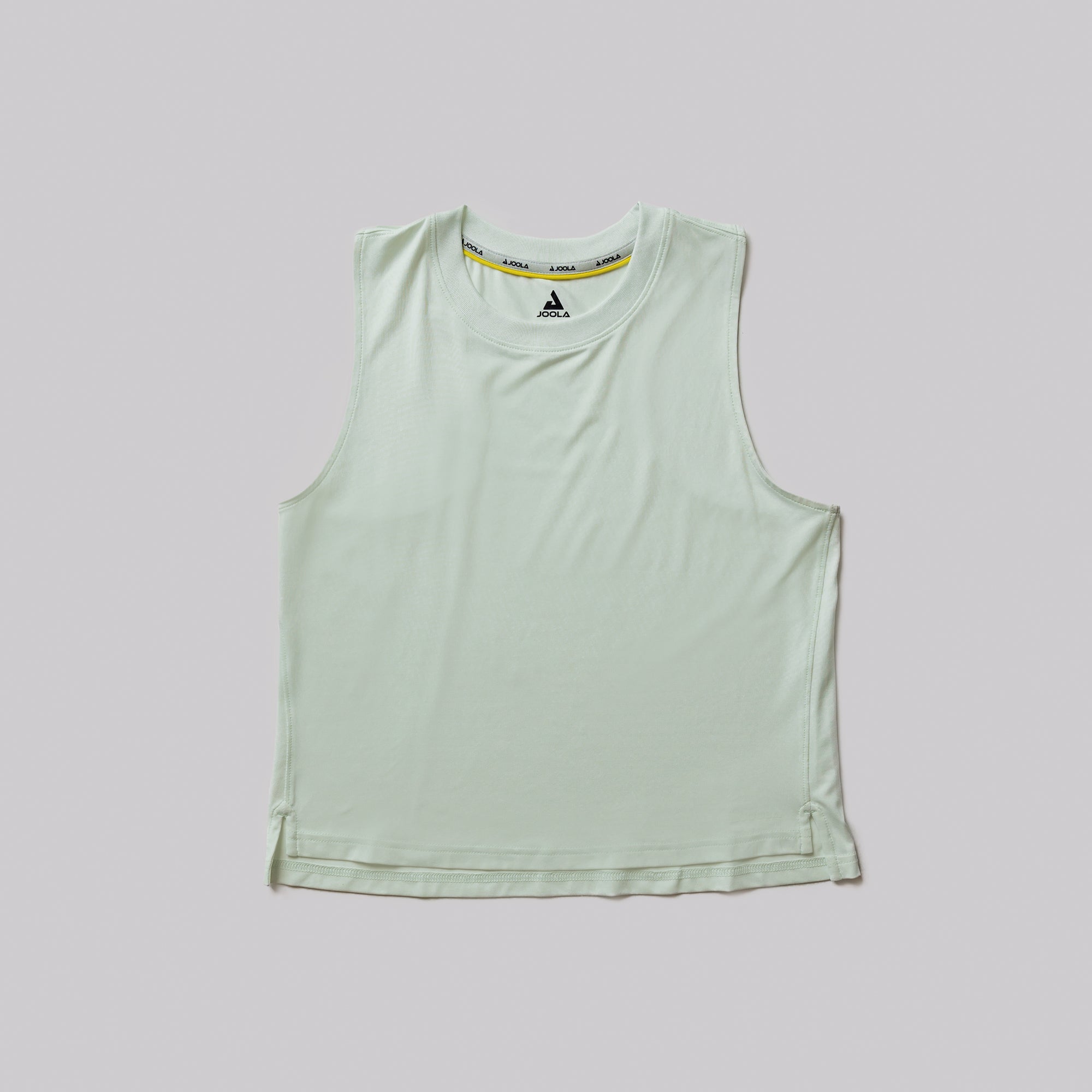 Product image of a hushed mint colored JOOLA women's court tank top.