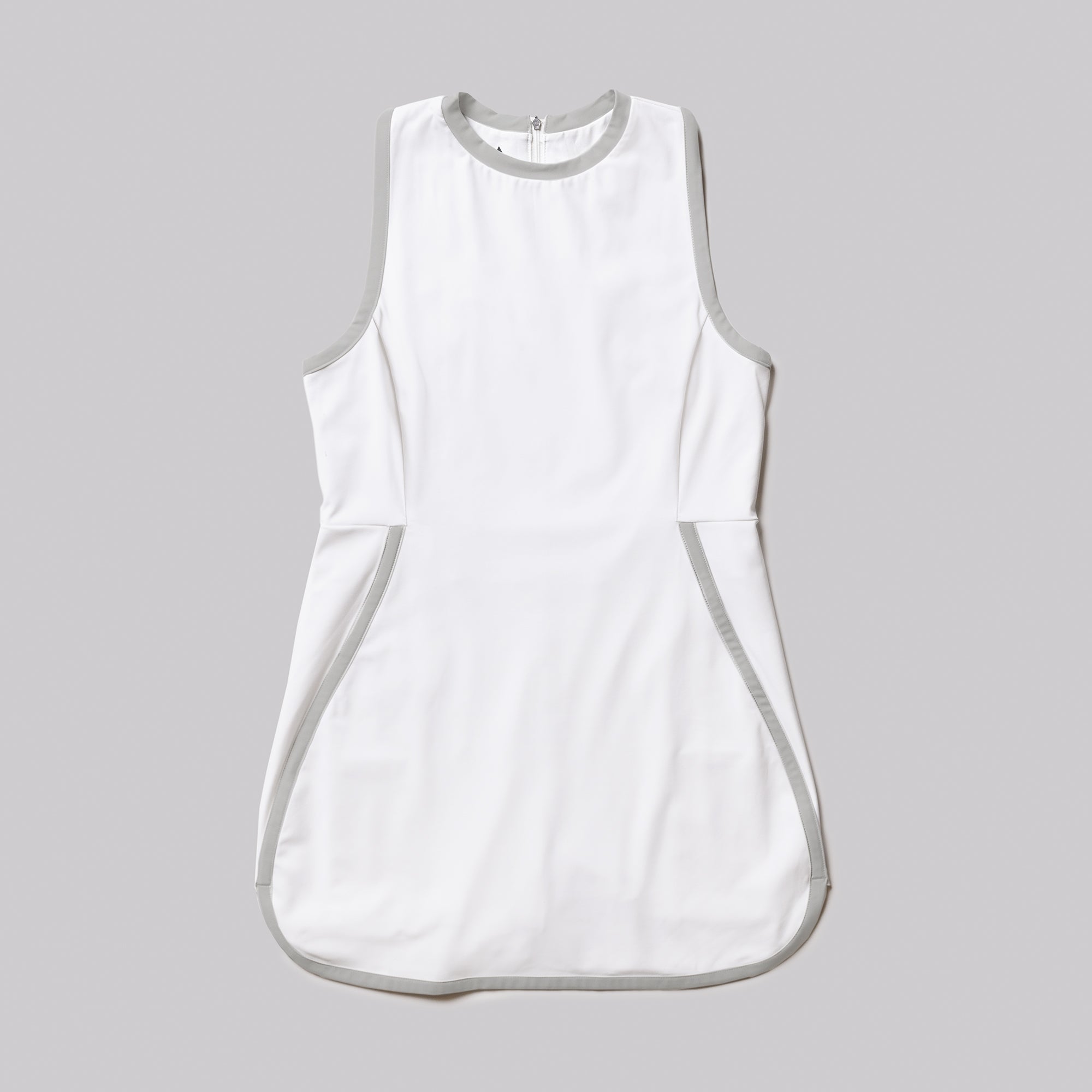 Product image of a white JOOLA women's court pickleball dress.