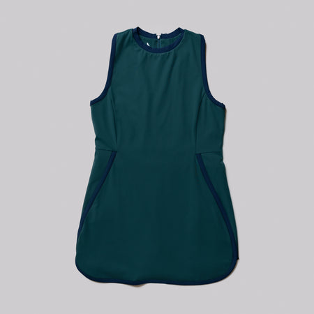 Product image of a club green colored JOOLA women's court dress.