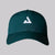 The back view of a club green colored JOOLA essential hat with adjustable strap.