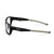 Side view of the JOOLA RJX Enhance glasses, clear lenses and in matte black color.