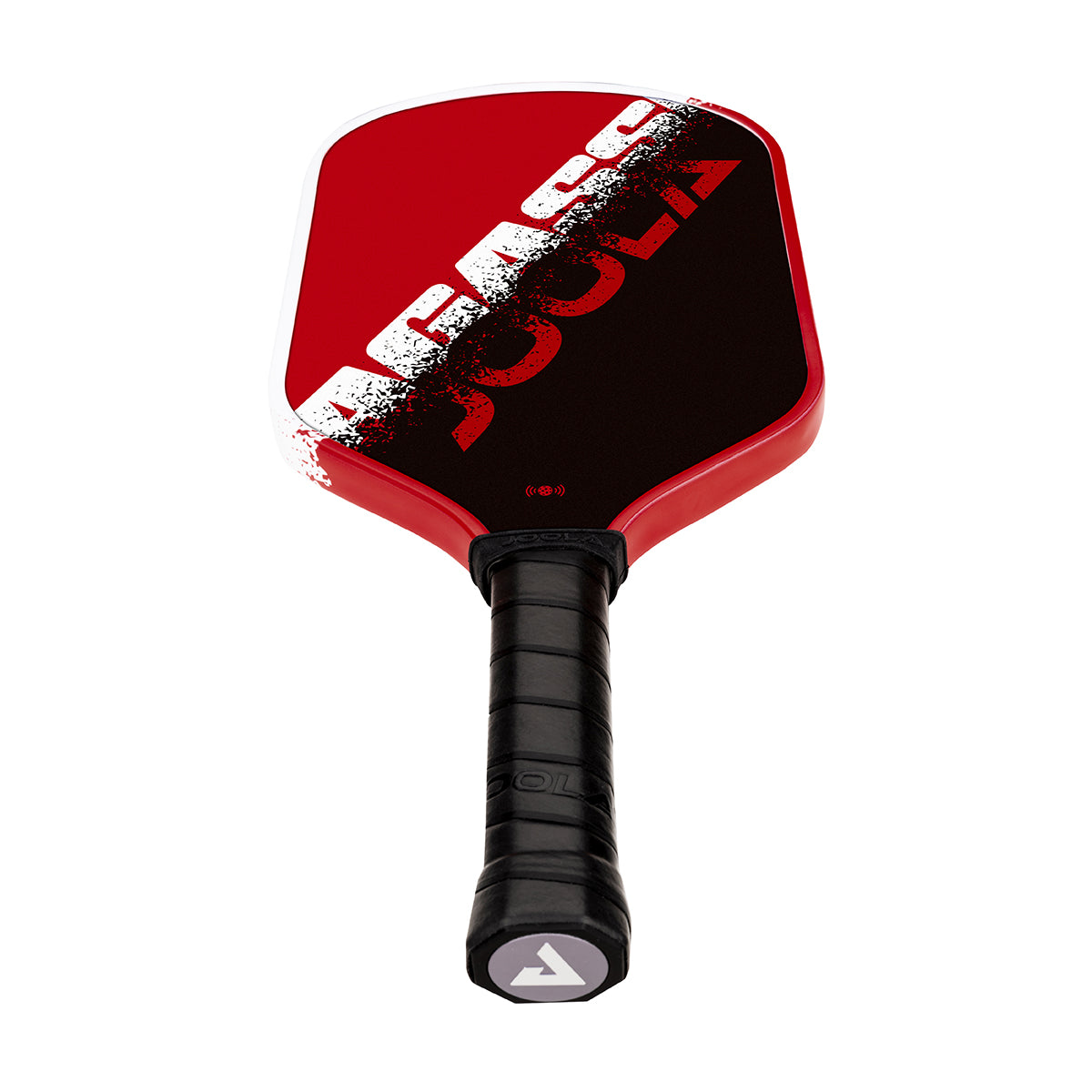 White background, product image of the Agassi x JOOLA pickleball paddle lying flat.