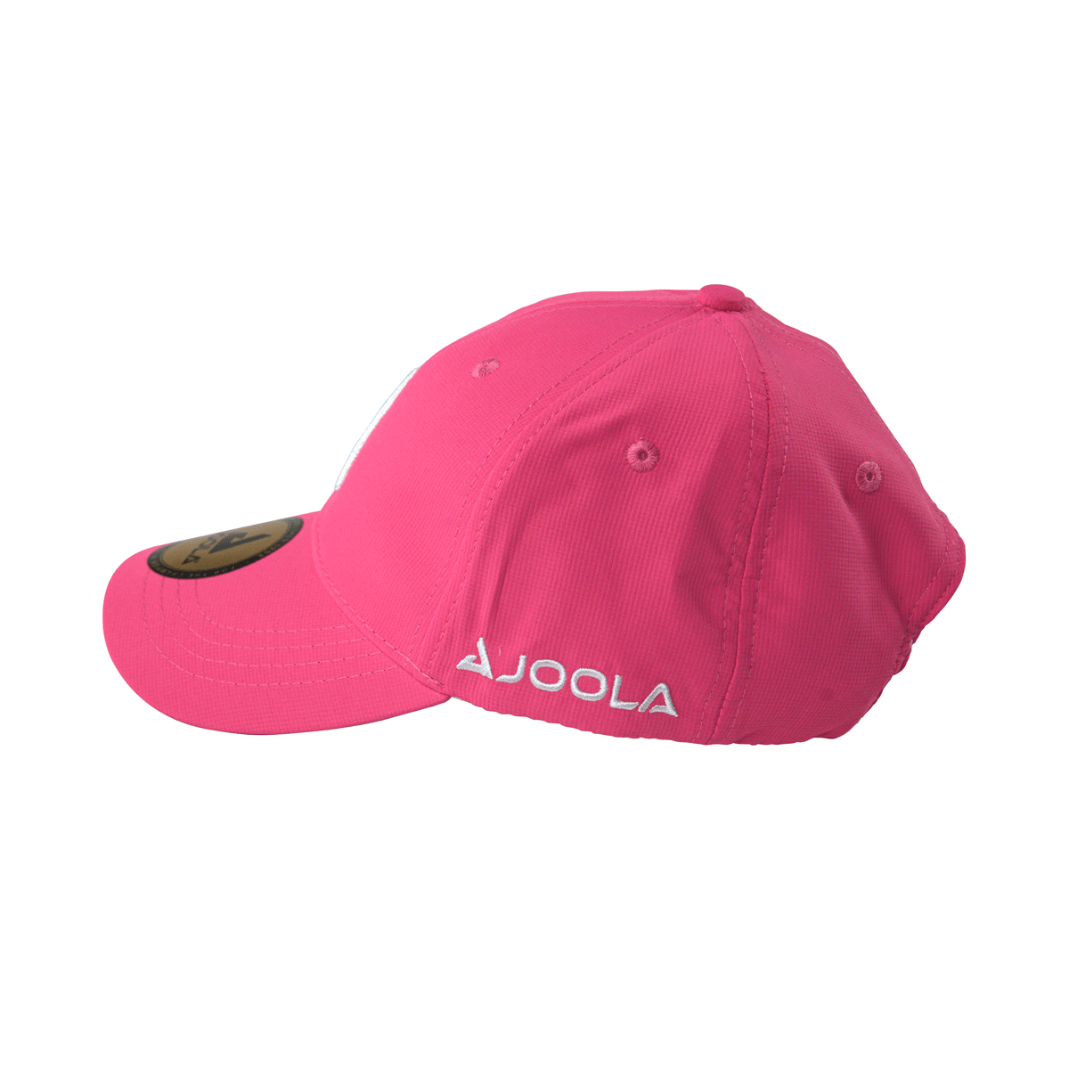 White Background Image: Side view of the hot pink JOOLA trinity hat. #Hot Pink