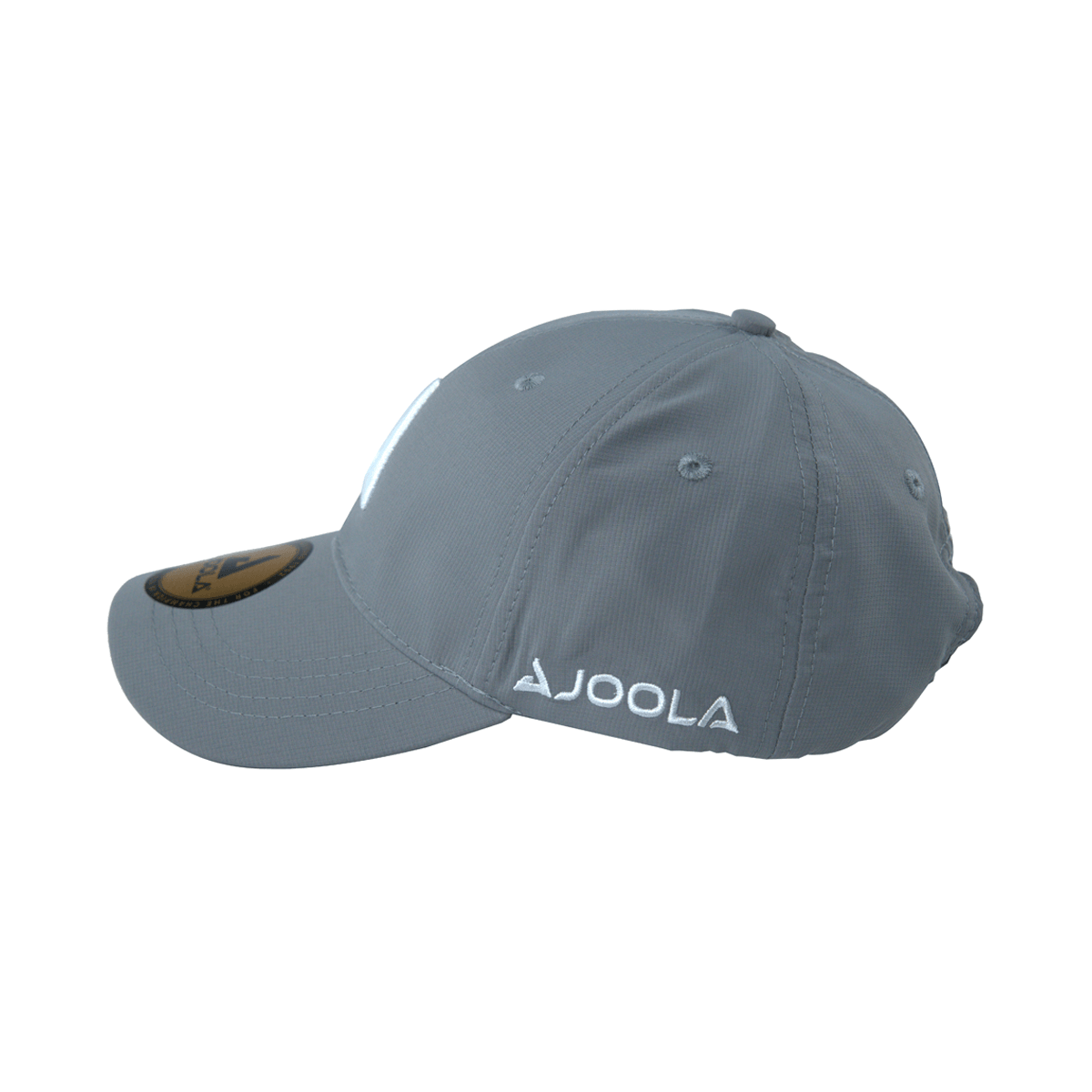 White Background Image: Side view of the grey JOOLA trinity hat. #Grey