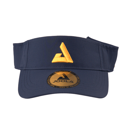 #White Background Image: Straight ahead view of the navy blue JOOLA Trinity visor. #Navy