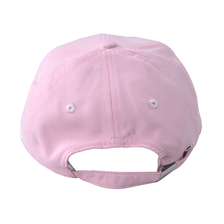 White background Image: Back side of the light pink JOOLA trinity hat. #Light Pink