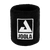 Close up product image of a black JOOLA wristband and white JOOLA logo lock up.