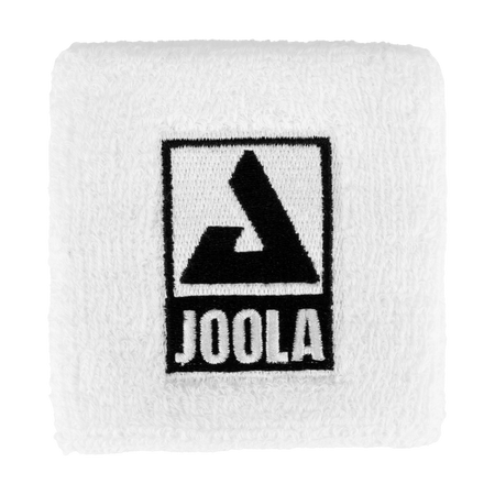 White JOOLA wristband with black JOOLA logo lock-up.