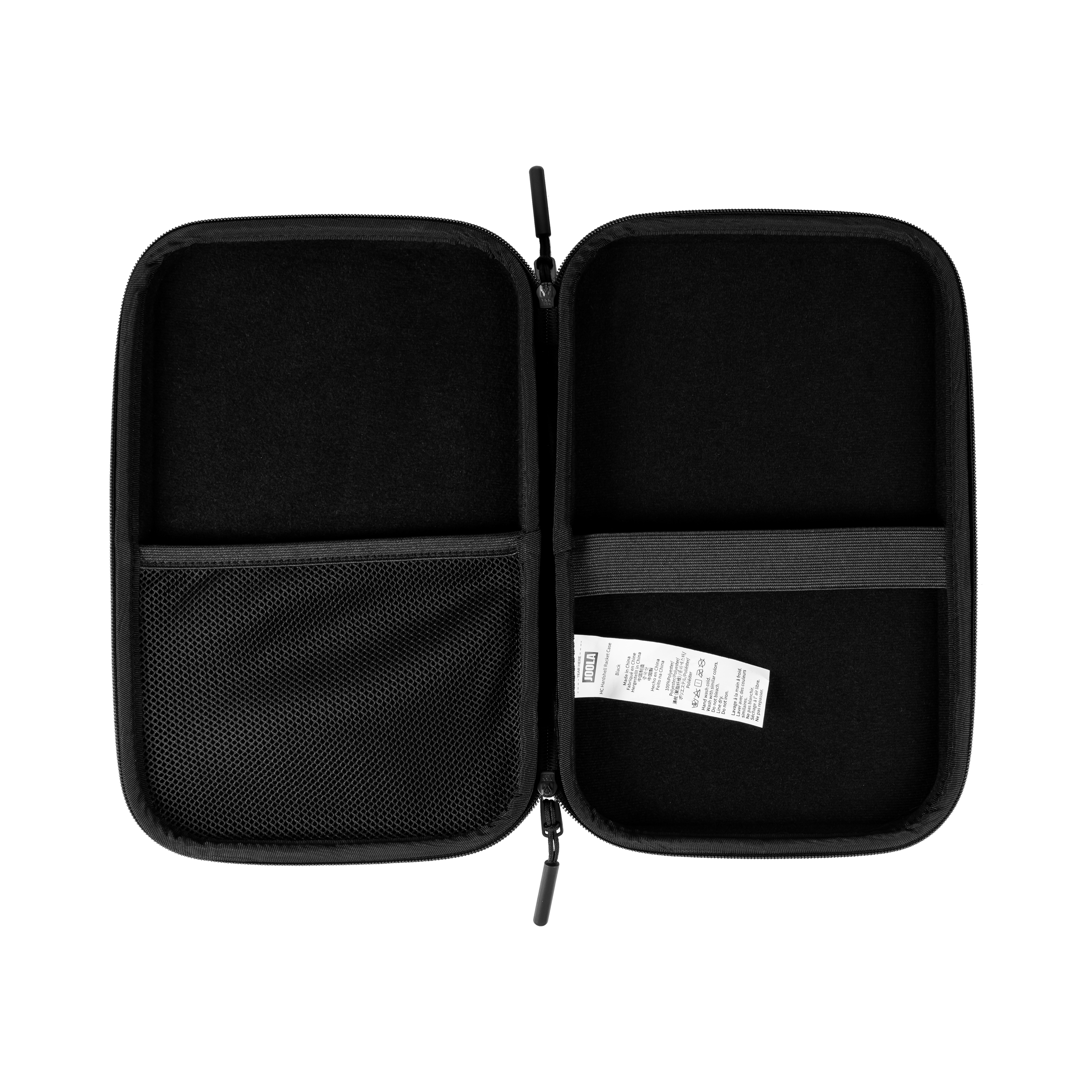 White background, product image showing the inside of a Hugo Calderano x JOOLA Table Tennis Carrying case.