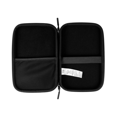 White background, product image showing the inside of a Hugo Calderano x JOOLA Table Tennis Carrying case.