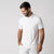 Image of a male model wearing a JOOLA men's club polo, white.