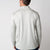 Image showing the back of a male model wearing a JOOLA Men's Quarter Zip Pullover, Gravity Gray Heather.